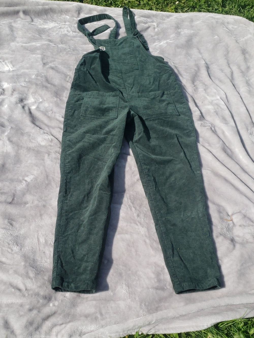 Lucy And Yak Forest Green Corduroy Overalls